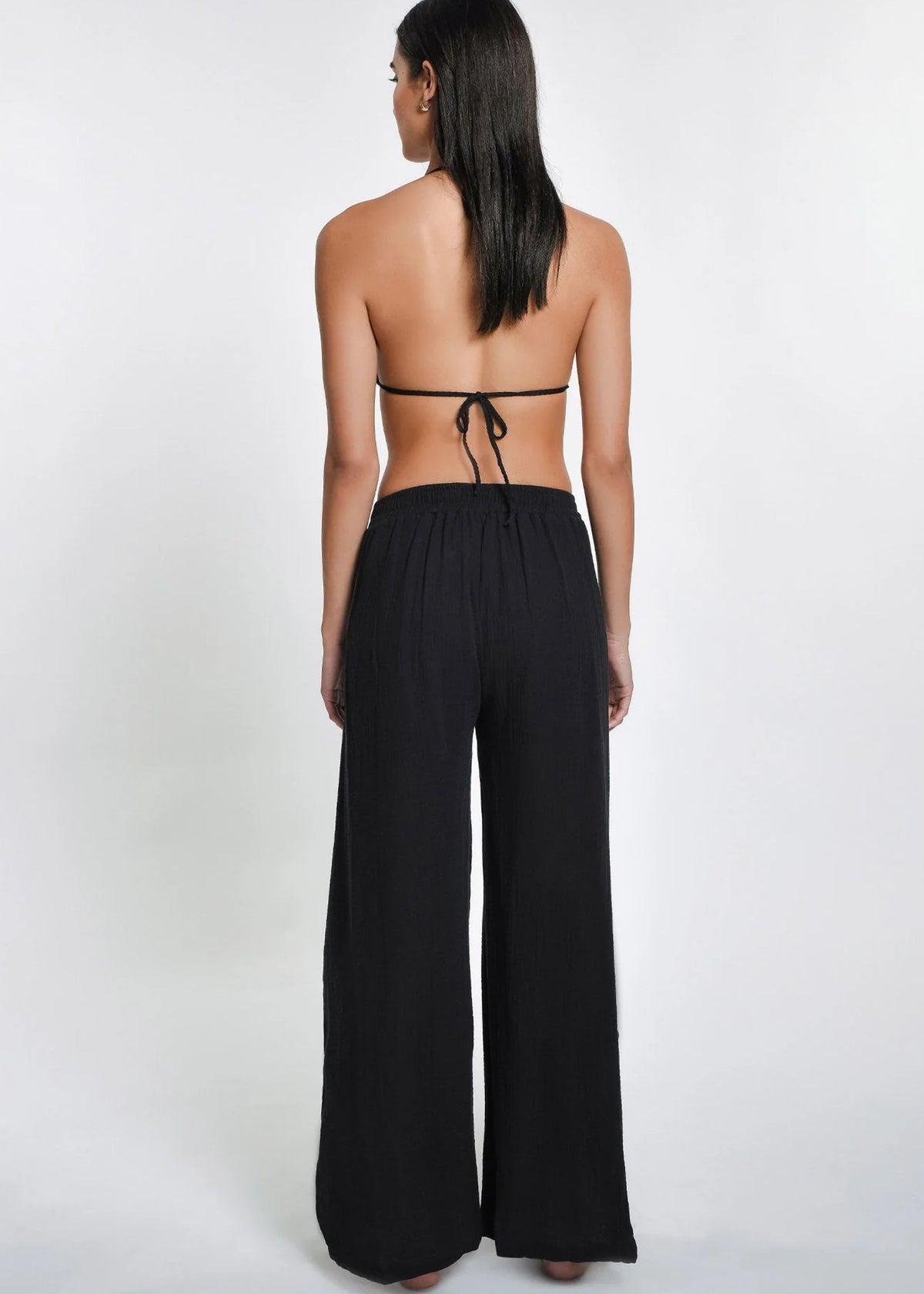 Joan Wrap Pant in Black - Peixoto