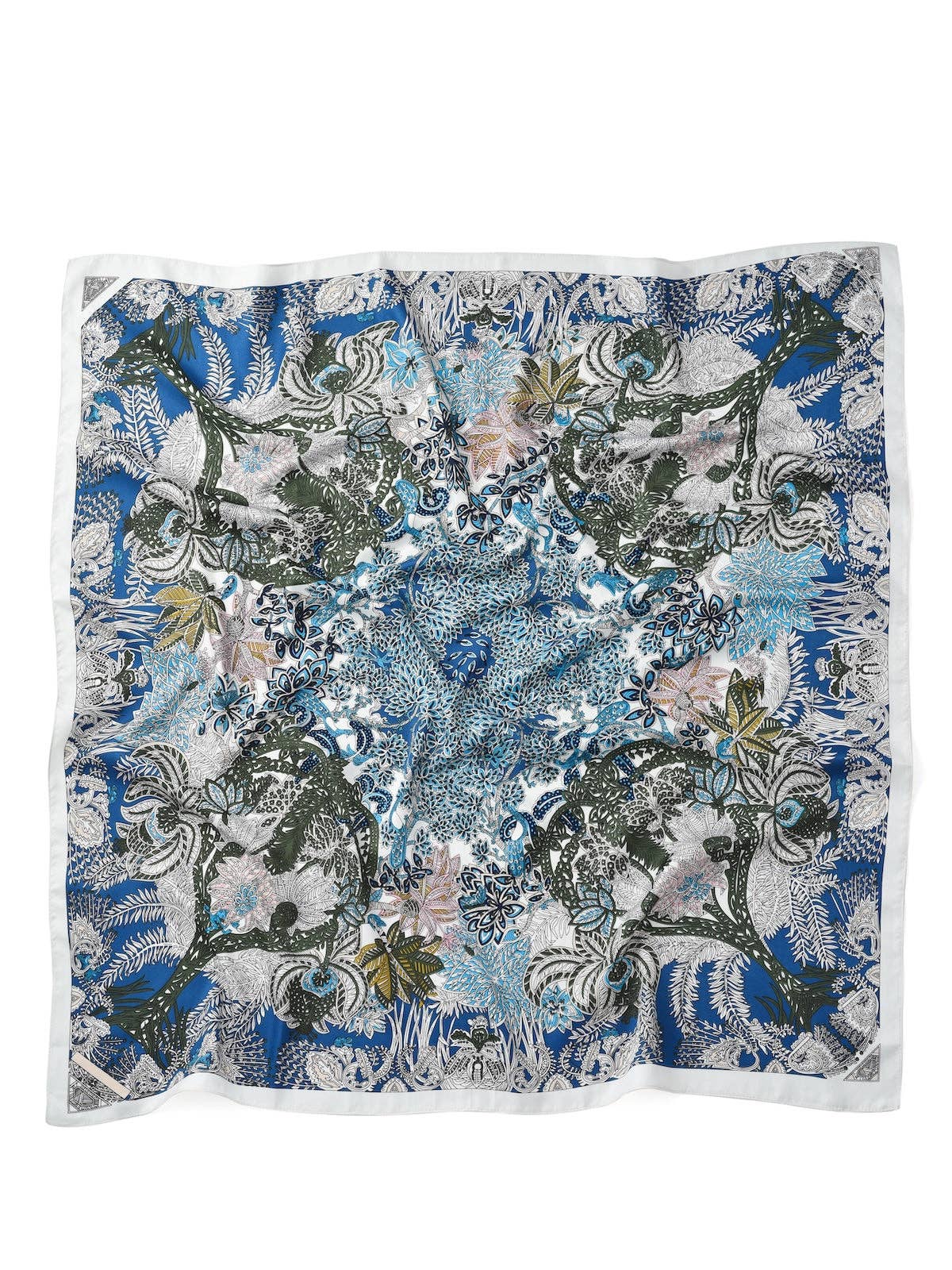 Botanical Floral Square Scarf