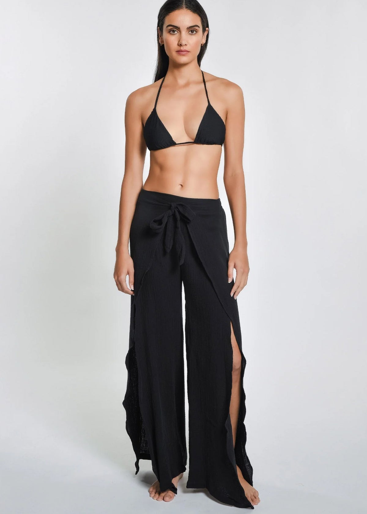 Joan Wrap Pant in Black - Peixoto