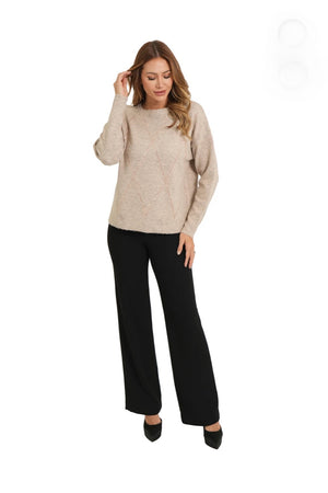 Argyle w sequin sweater-Love Token LT75-287
