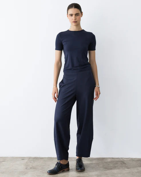 Ponte Barrel Pant Navy-Ripley Rader