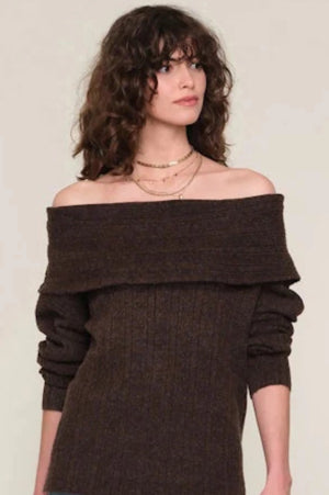 Kat Sweater in Espresso - Heartloom