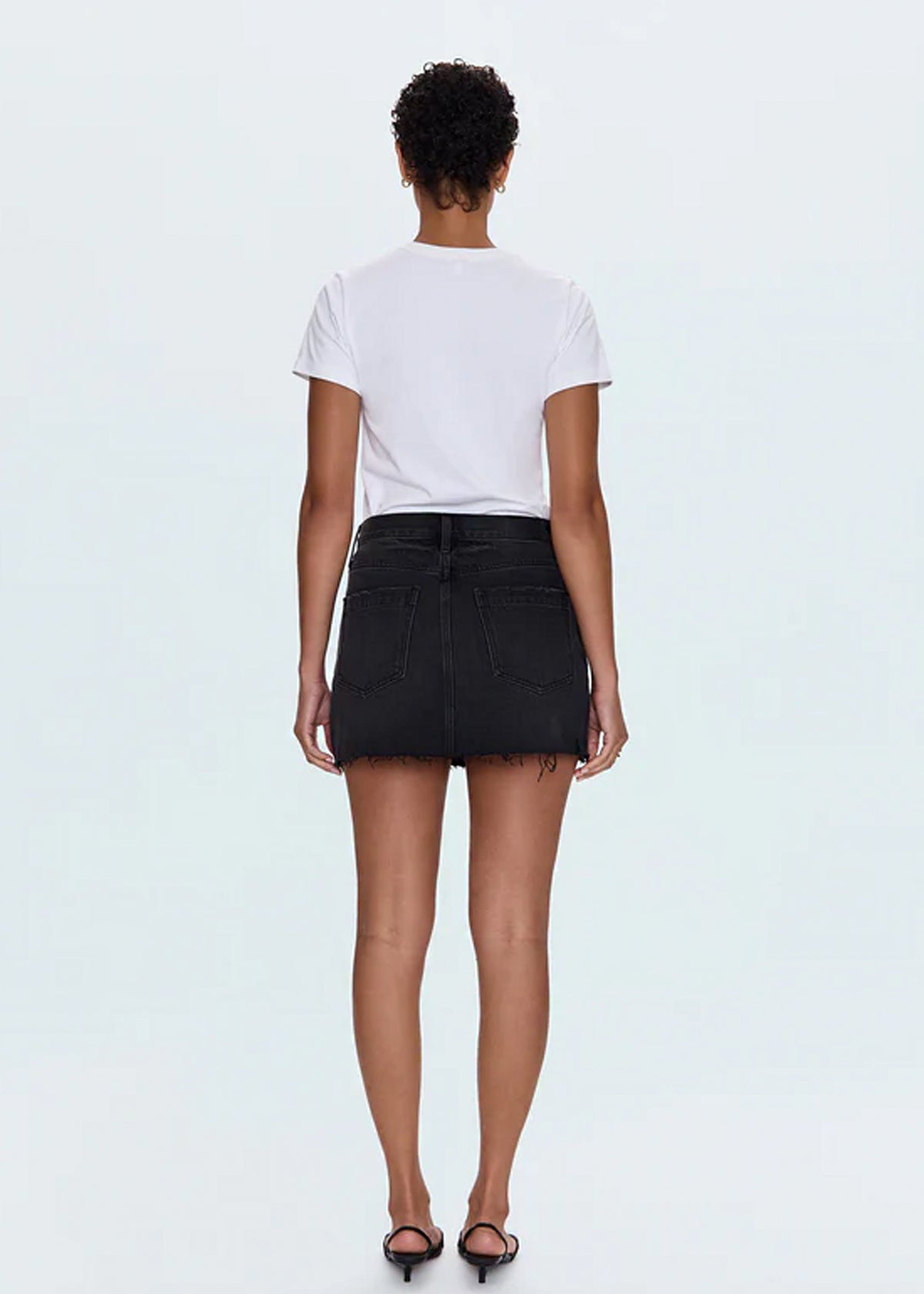 Daisy Mini Skirt in Caviar - Pistola Denim