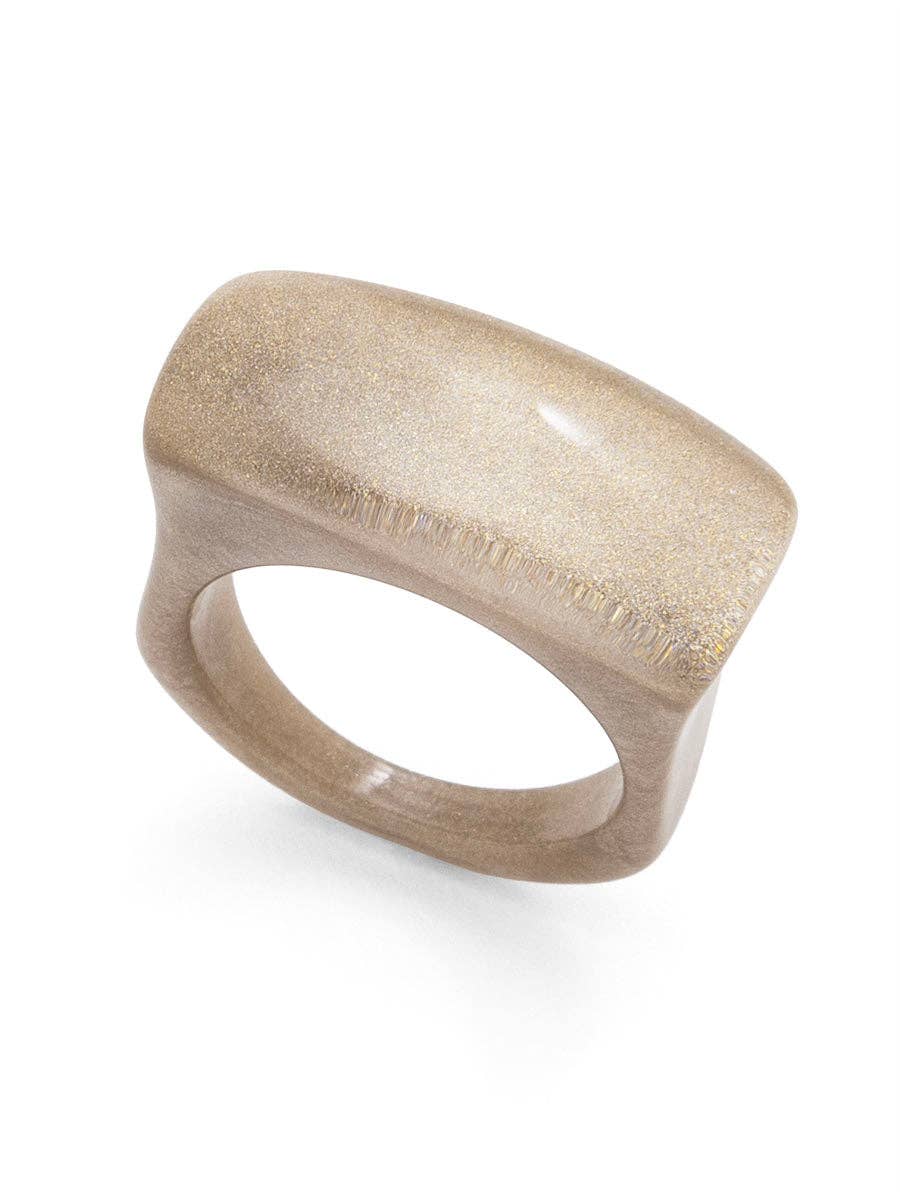 Glistening Sq Pebble Ring-Zenzii R733