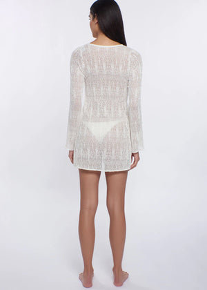 Angie Tunic in Ivory Weave - Peixoto