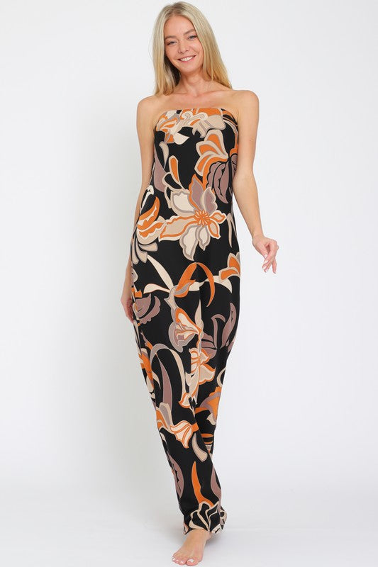 Strapless tie back maxi-KLD KD52816