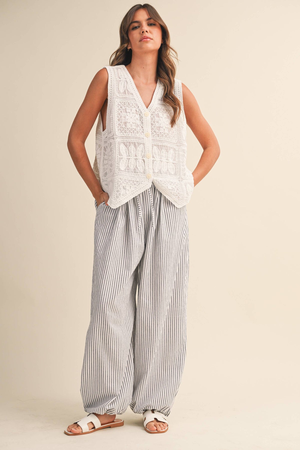 Striped Balloon Pant-Klesis  IP1494