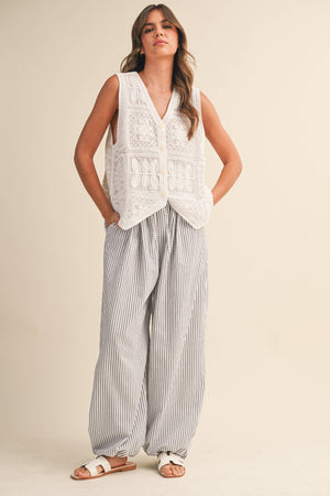 Striped Balloon Pant-Klesis  IP1494