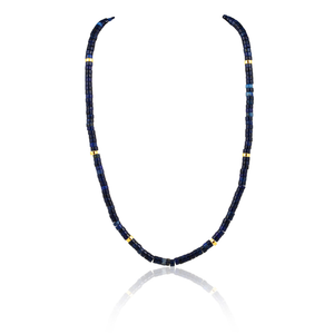 Isla Beaded Necklace Sapphire-Sahira Jewelry Design