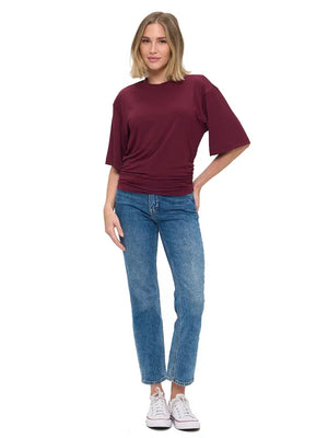 Ruched detail modal shirt-Ariella T1761-MD