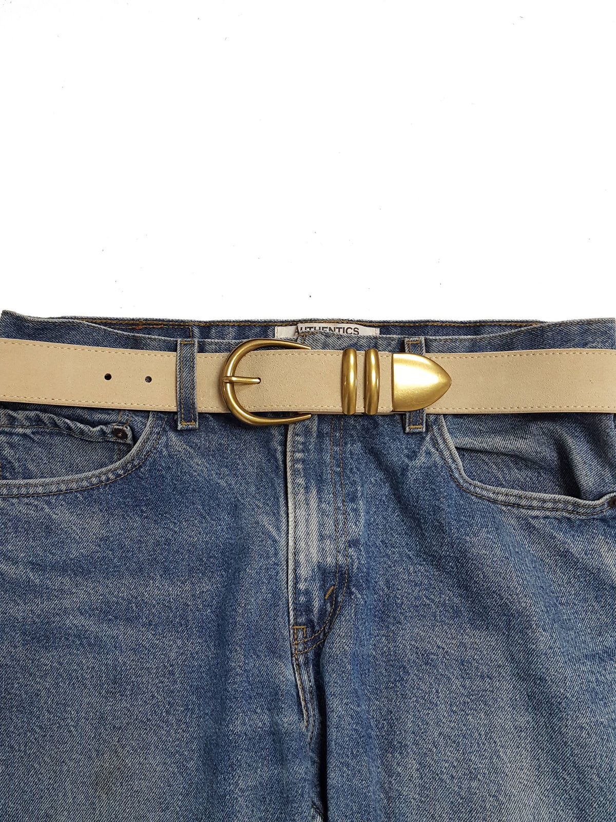 Genuine Suede Belt-Axesoria West
