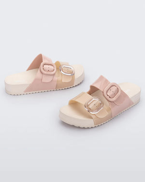 Cozy Slide in Beige/Pink - Melissa