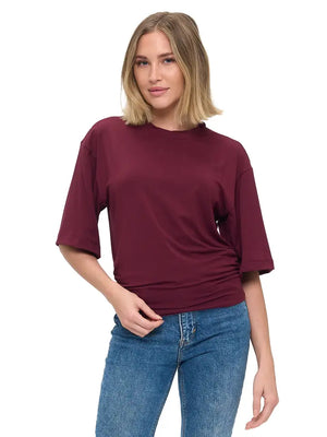 Ruched detail modal shirt-Ariella T1761-MD