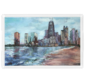 Ellen's City X-large rectangle tray-Donna j. West