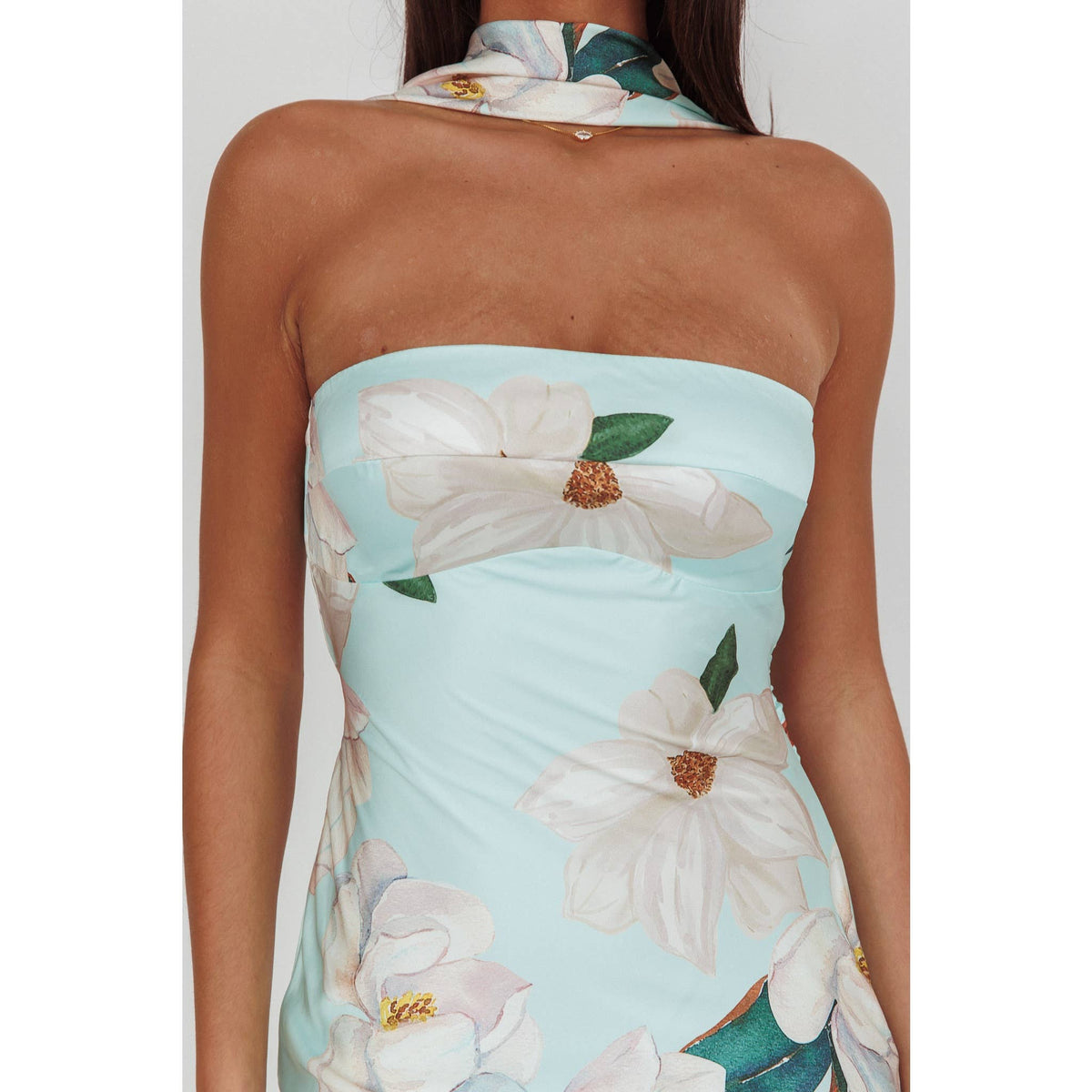 Halter Floral Maxi-One and Only Collective CM6375DB08