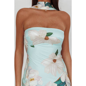 Halter Floral Maxi-One and Only Collective CM6375DB08
