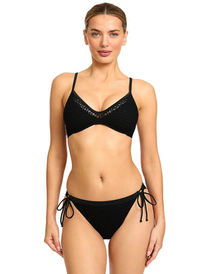 Charlotte Tie Side Bottom in Black - Robin Piccone