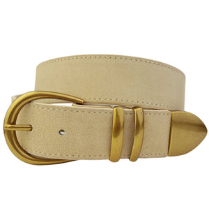 Genuine Suede Belt-Axesoria West