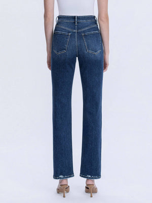 High Rise Full Length Straight leg jean-Vervet T7012