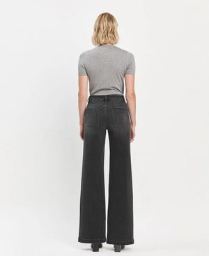Engross High Rise Trouser in Black - Vervet