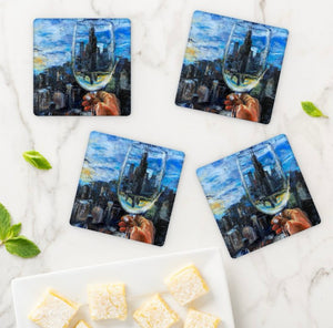 Donna j. West “Cheers” set of 4 coasters