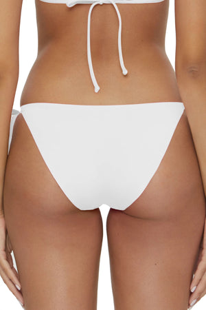 Color Code Tie Side Bottom in White - Becca
