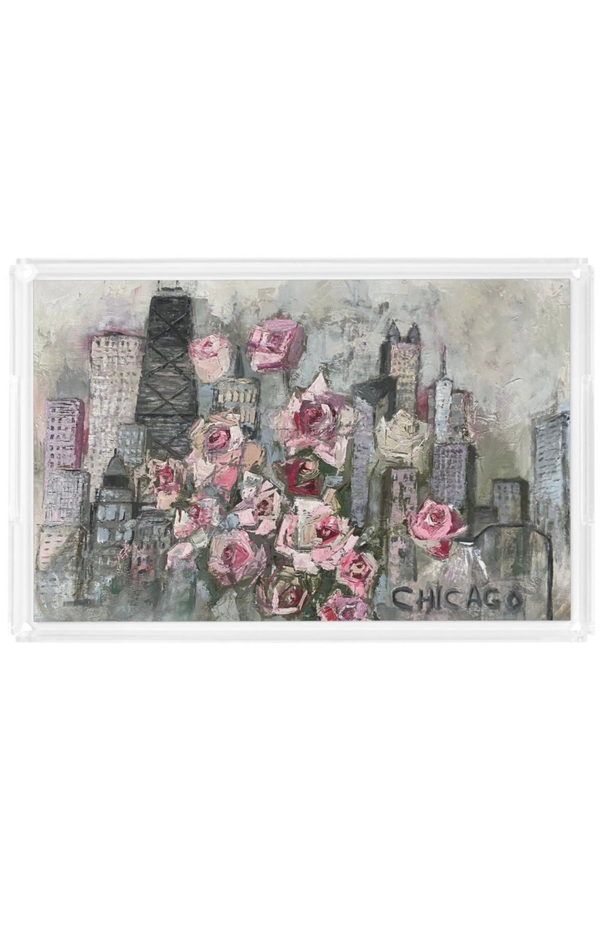Donna j. West Love this City X-Lrg Acrylic Tray
