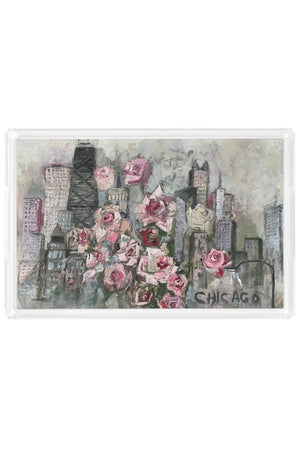 Donna j. West Love this City X-Lrg Acrylic Tray