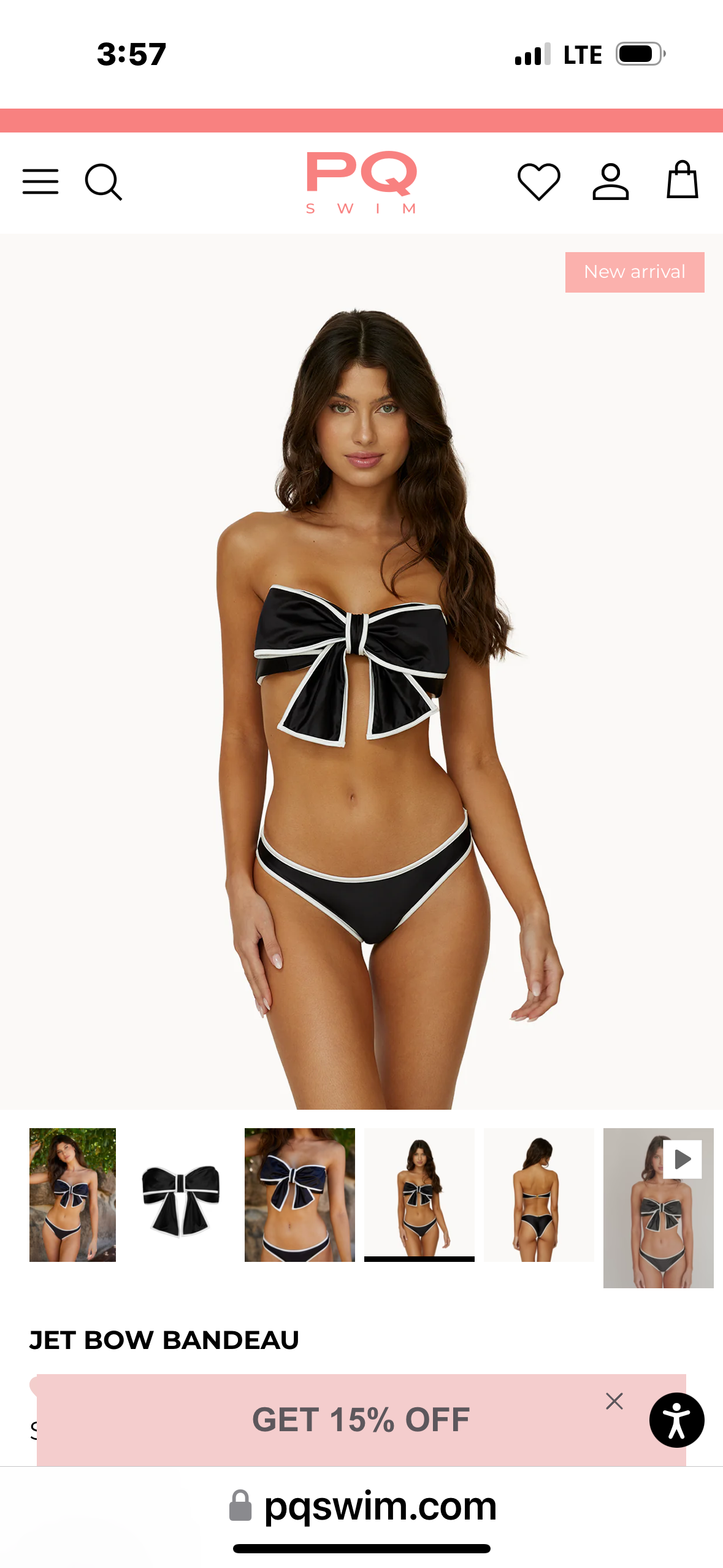 bow bandeau bikini