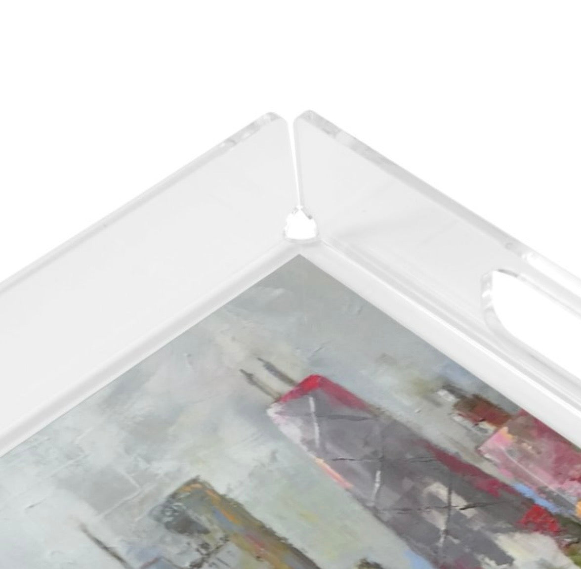 Donna j. West Pink City X-Large Acrylic Tray