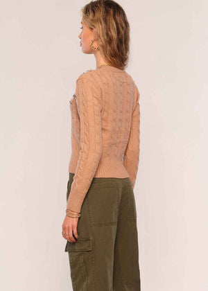 June Sweater in Nude - Heartloom