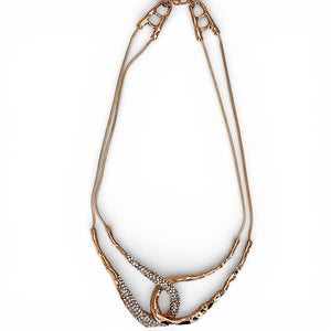 Sculpted Interlocking Infinity Loop Necklace-Bijoux Envie