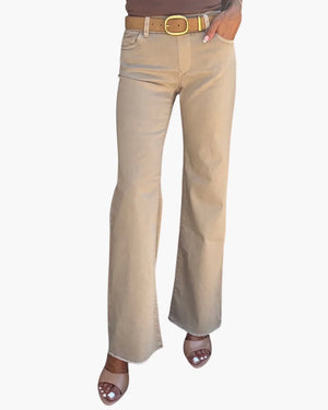 Amanda Pant in Dark Beige - Bevy Flog