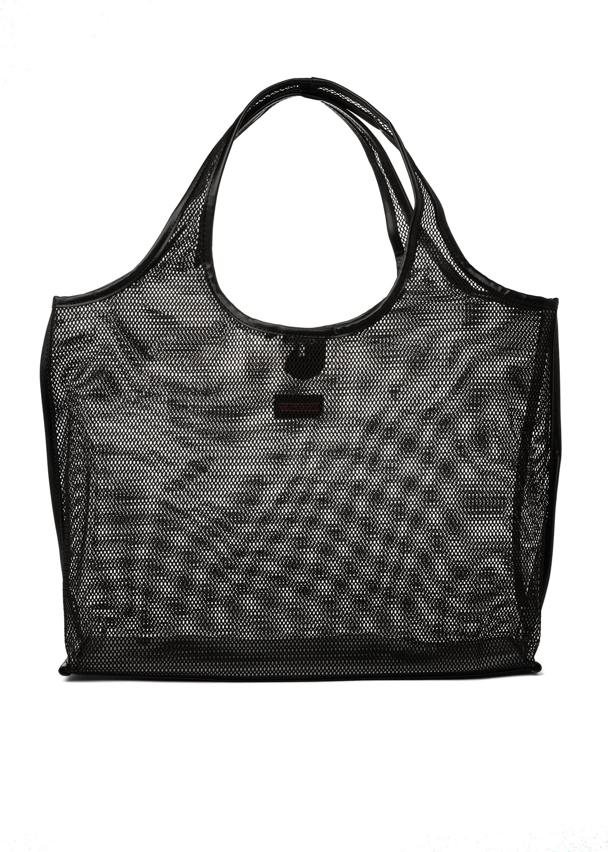 Roxy Black Mesh Tote - Haute Shore