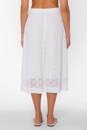 Allura Skirt in White - Velvet Heart