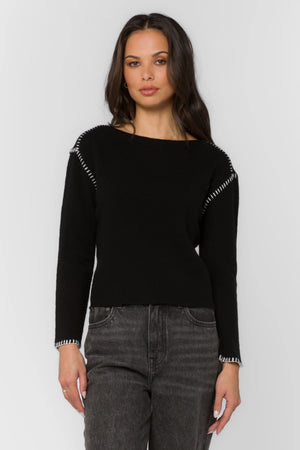 Arbor Sweater in Black - Velvet Heart