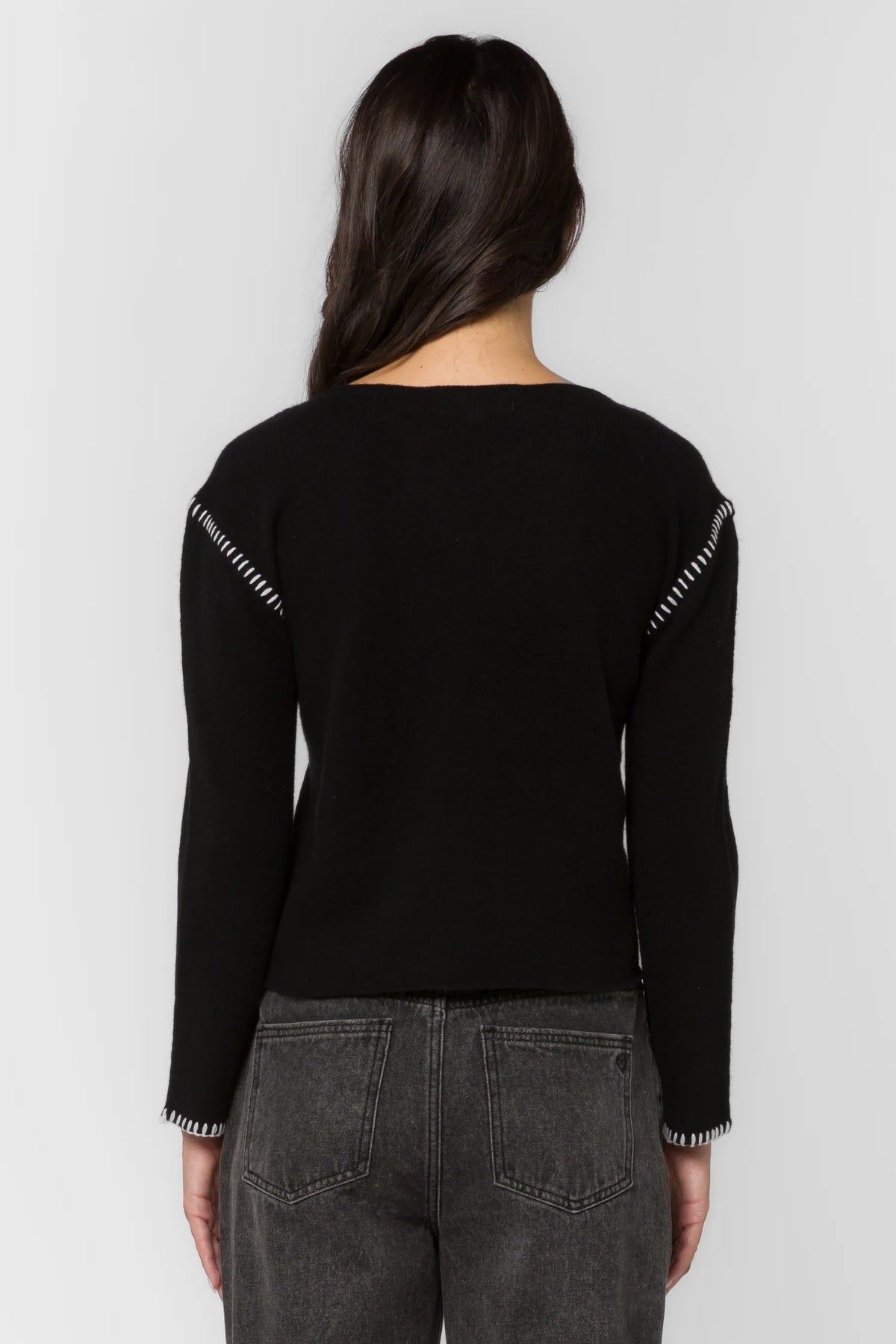 Arbor Sweater in Black - Velvet Heart