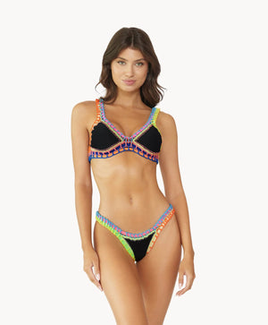 Ferranni Crochet Bottom in Black - PQ Swim