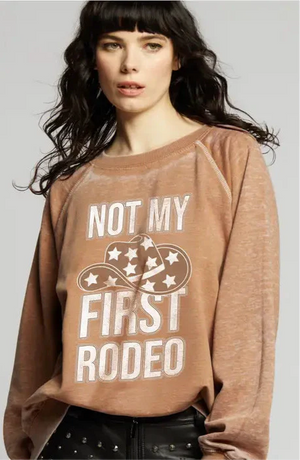 Not my first Rodeo Sweatshirt in Espresso - Recycled Karma