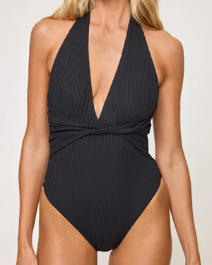 Coast To Coast One Piece Swimsuit in Black - LSpace