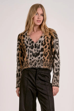 Cheetah Print Sweater - Elan