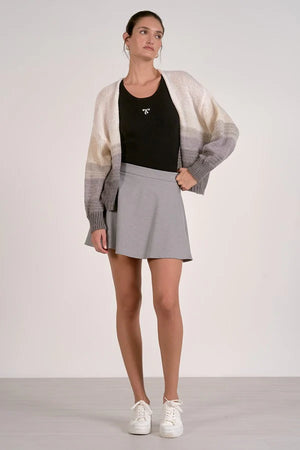 Grey ombre cardigan-Elan swo11597
