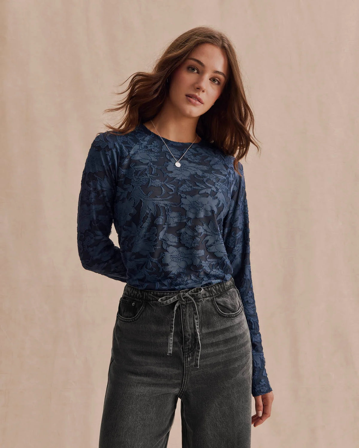 Cecelia Floral L/S tee-Splendid RF3w510SE