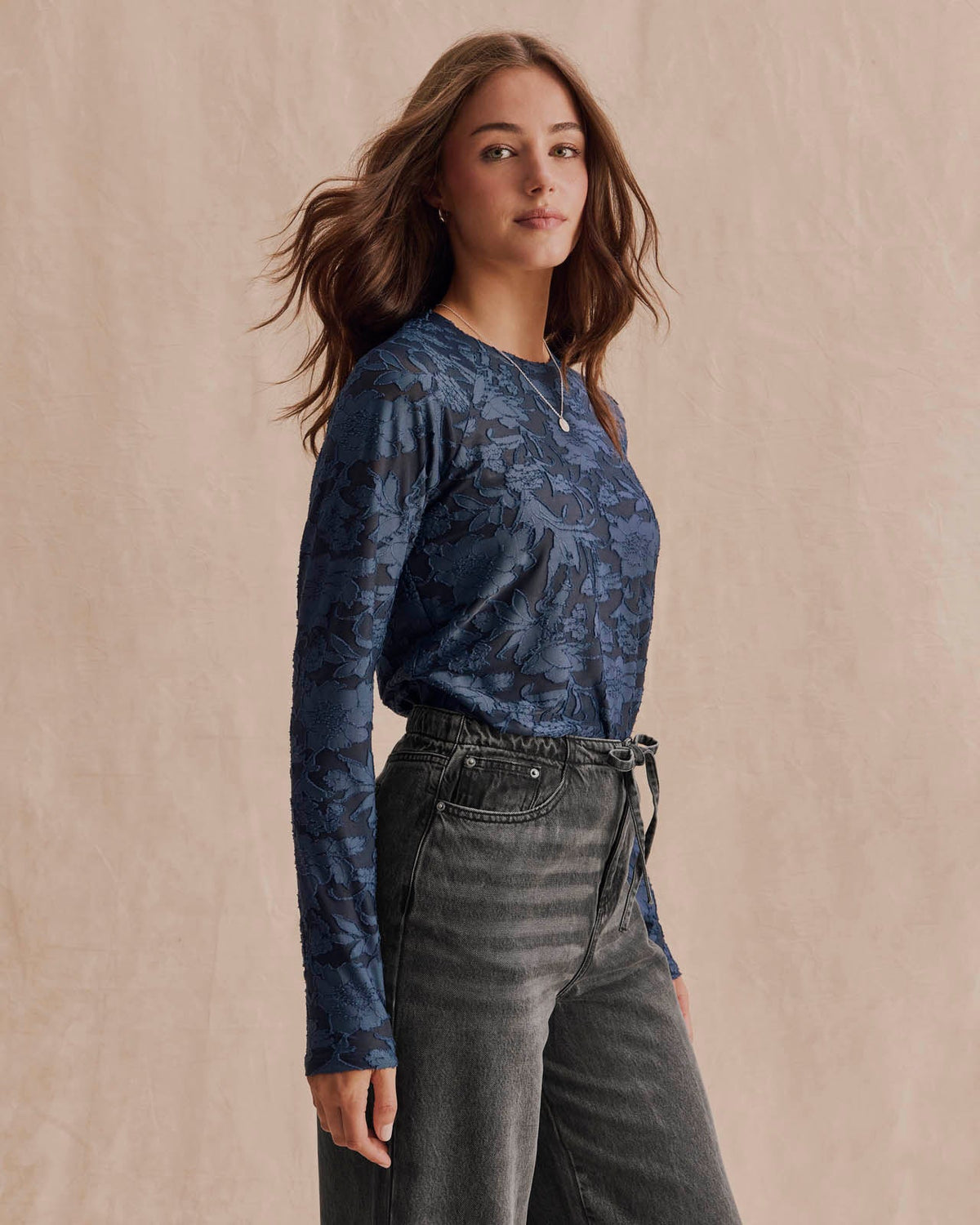 Cecelia Floral L/S tee-Splendid RF3w510SE