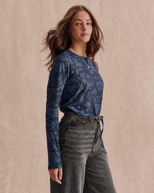 Cecelia Floral L/S tee-Splendid RF3w510SE