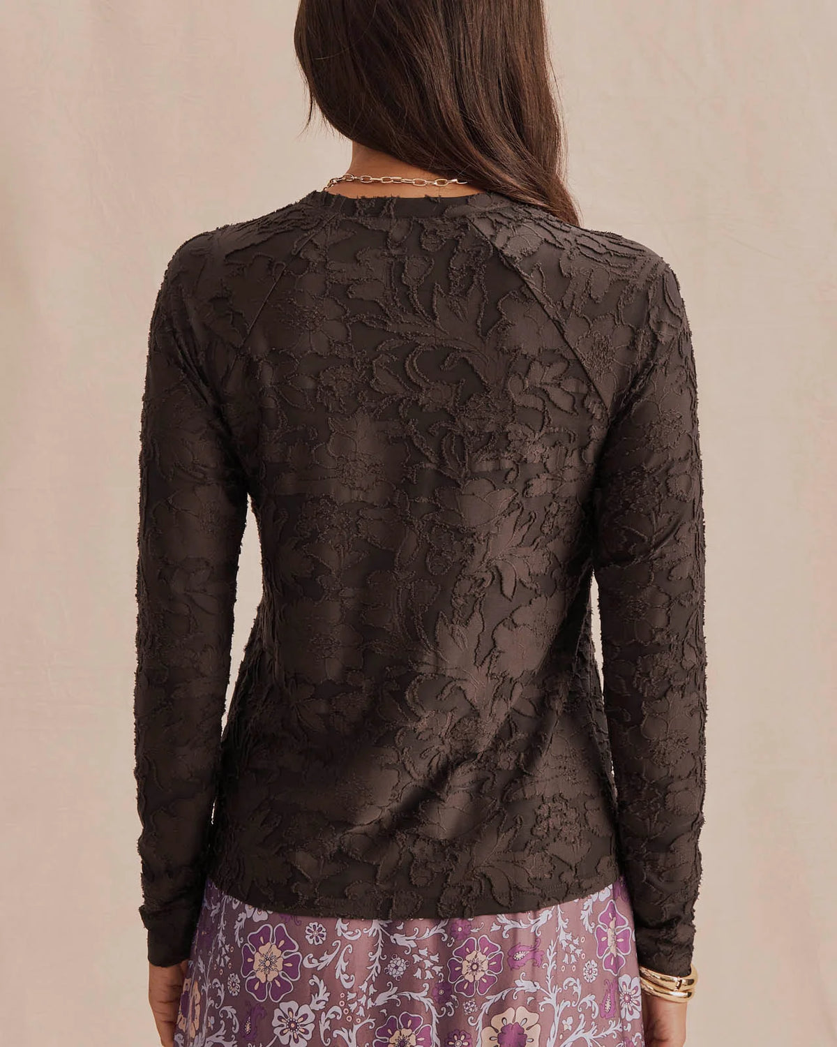 Cecelia Floral L/S tee-Splendid RF3w510SE