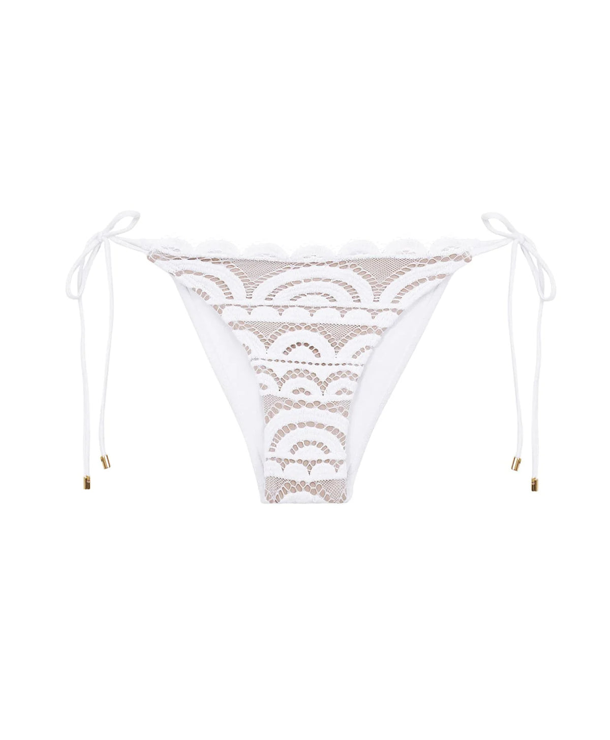 Lace tie side full white-Pq SWim WAT-279F