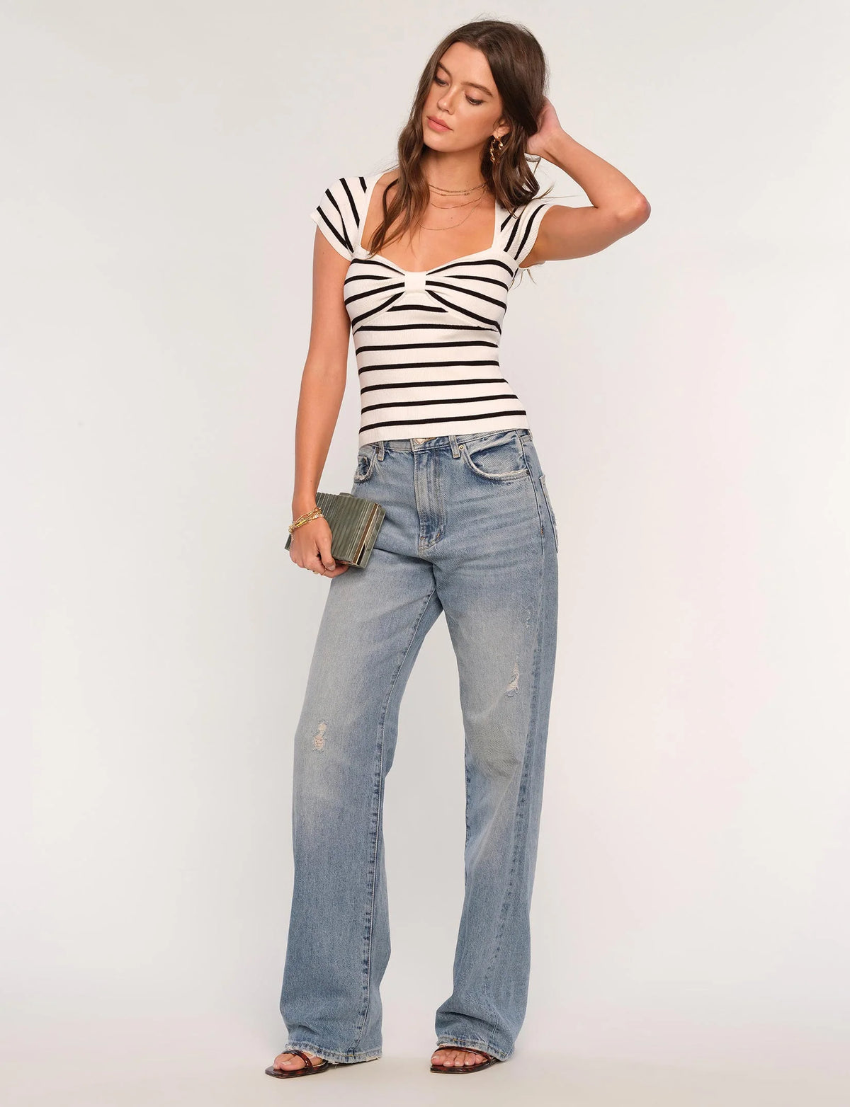 Shea Top in Ivory - Heartloom