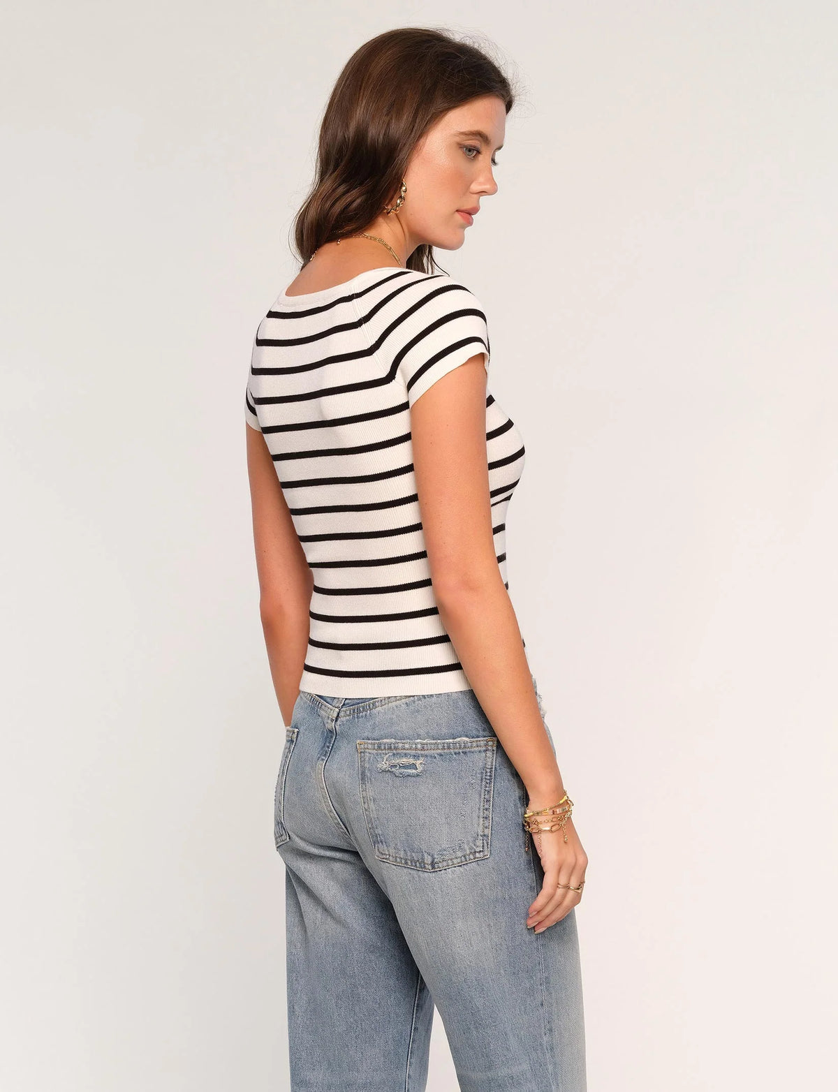 Shea Top in Ivory - Heartloom