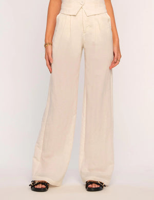 Odessa Pant in Ivory - Heartloom
